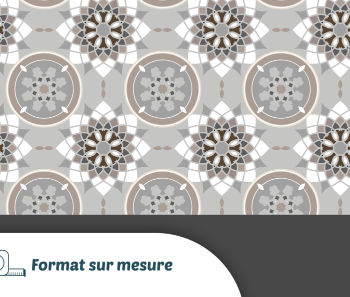 Zoom motif mosaïque moderne